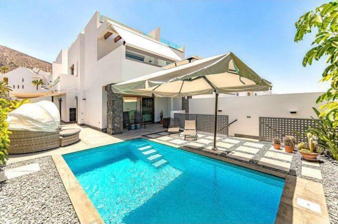 Luxury Villa Tropical Private Heated Pool Los Cristianos  Exteriör bild