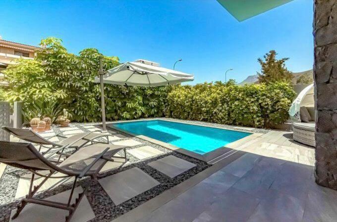 Luxury Villa Tropical Private Heated Pool Los Cristianos  Exteriör bild